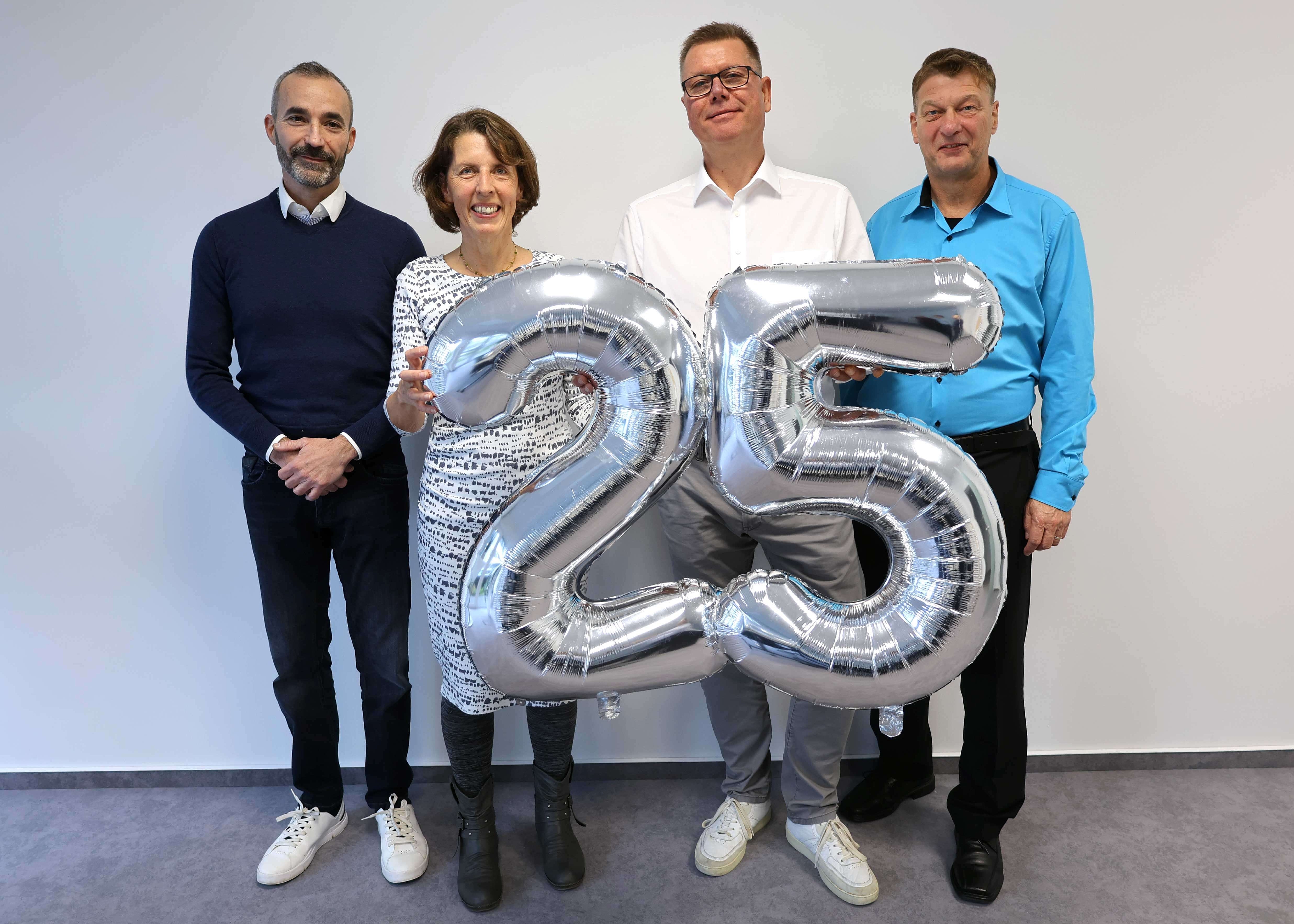Glückwunsch an Jorge, Elke, Holger und Stephan zu ihren Jubiläen!