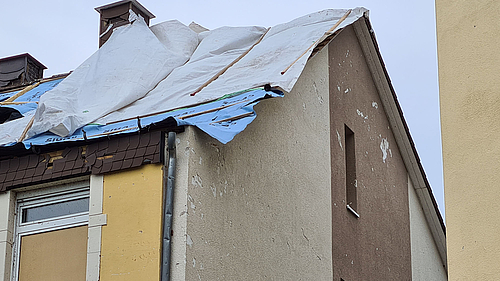 Dachschäden durch Tornado