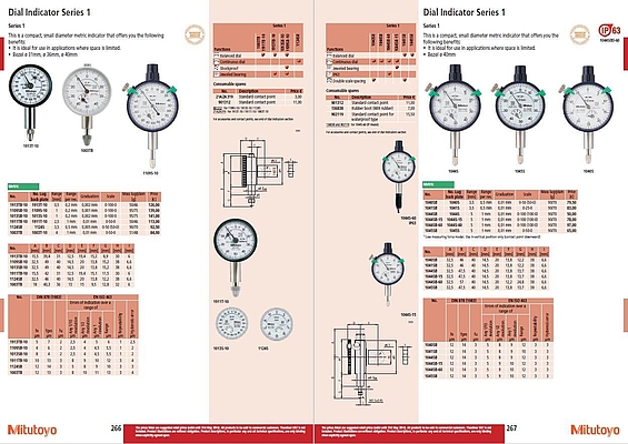 Vollautomatisch generierter Katalog von Mitutoyo Referenz Mitutoyo