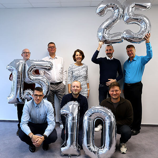 10-, 15- und 25-jährige Mitarbeiterjubiläen