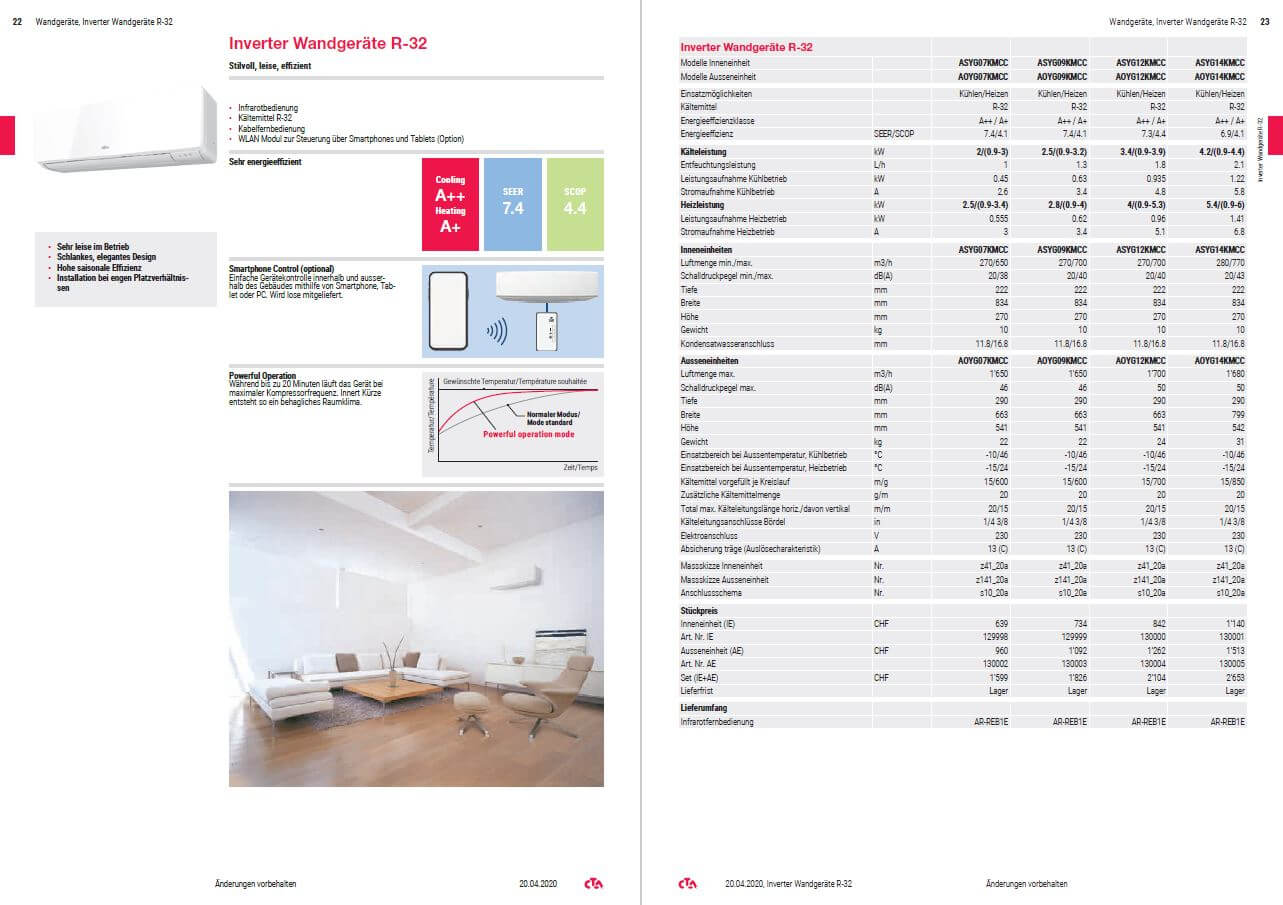 CTA-Preisliste mit ANTEROS generiert