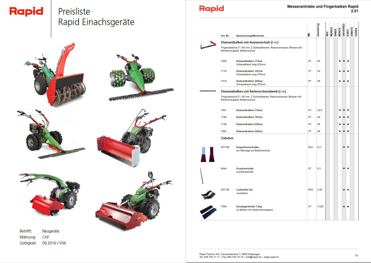 Die Rapid-Preisliste wird mit ANTEROS automatisiert generiert