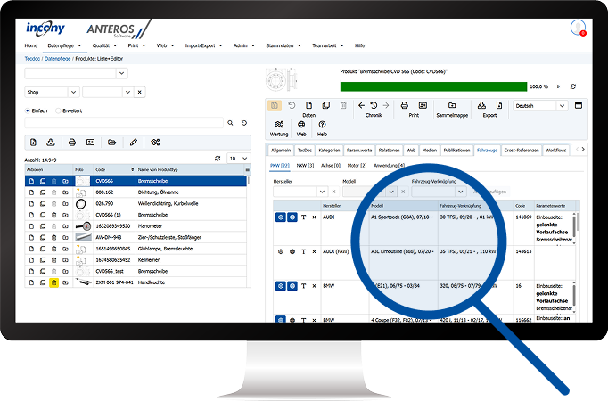 Automatisierte Lückenanalyse gegen den Fahrzeugbestand