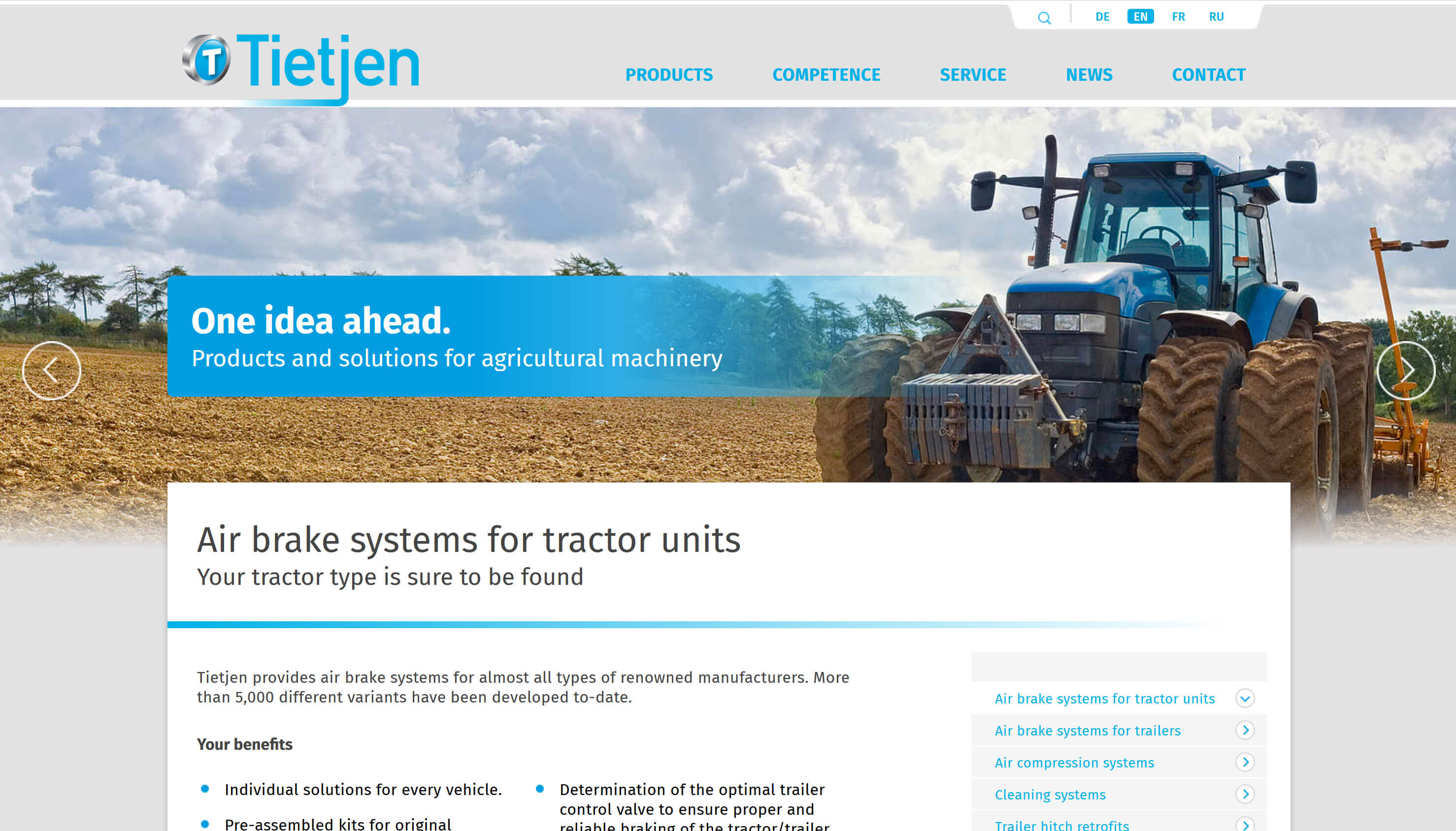 Tietjen has been a customer of INCONY's since 2008 Tietjen is a customer of INCONY