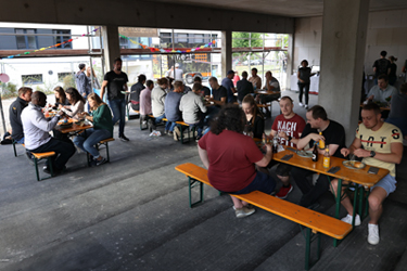 Abendbuffet beim Richtfest der neuen INCONY-Zentrale Richtfest-Abendessen von INCONY
