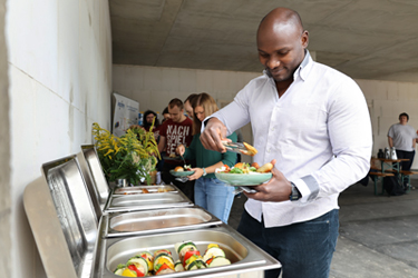 Mexikanisches Grillbuffet beim INCONY-Richtfest Richtfest-Grillbuffet von INCONY